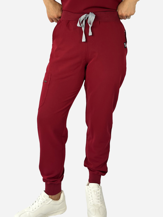 Margot Jogger Pants - Burgundy