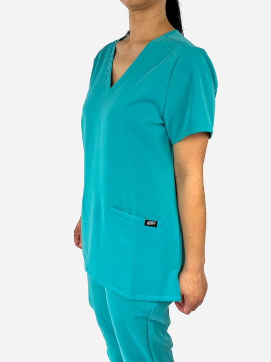 Gigi Classic Scrub Top - Teal
